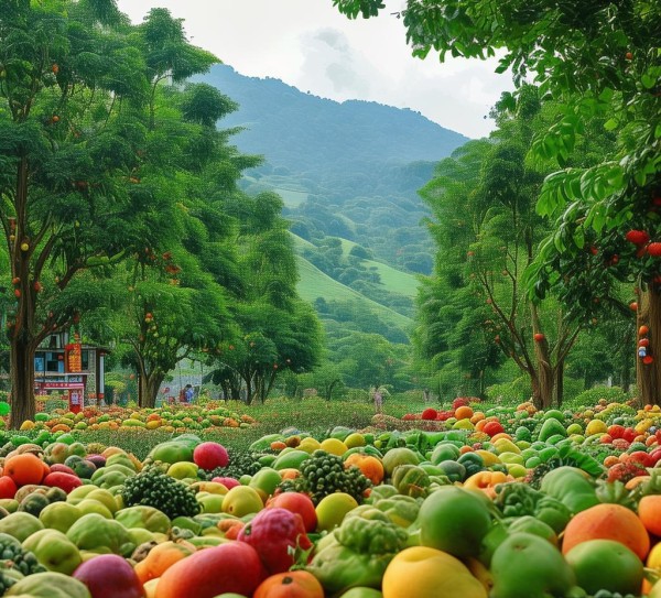 荔江农业产品助力乡村振兴，水土丰盈的绿色与生机勃勃的果实
