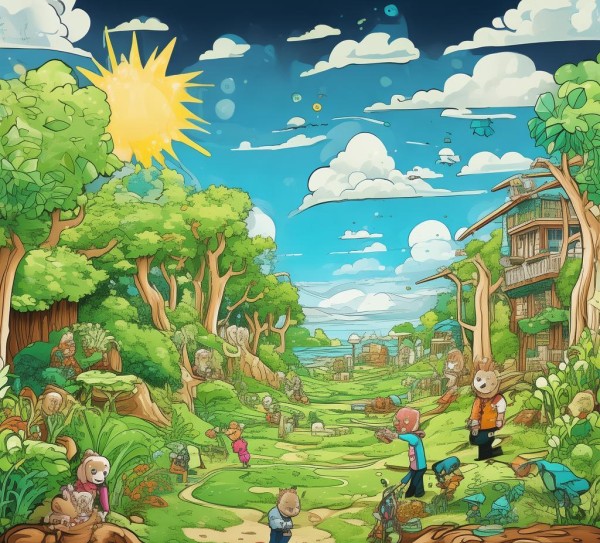 环保漫画壁纸动态，让生活更美好